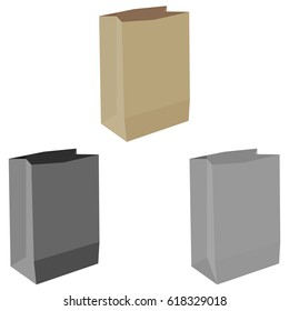 Paper bag or sack for buying set.