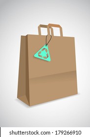 Paper bag for shopping