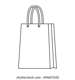 paper bag shopping handle empty