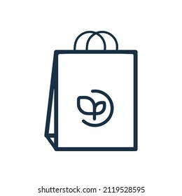 paper bag or shopping bag icon