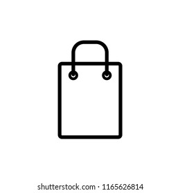 paper bag - shopping bag icon vector