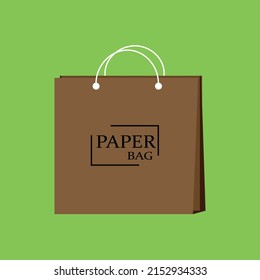 paper bag. shoppping paper bag icon vector design