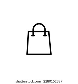 paper bag sign symbol. vector illustration
