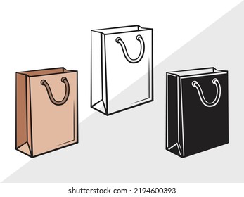 Ilustración de vectores impresos SVG Bag