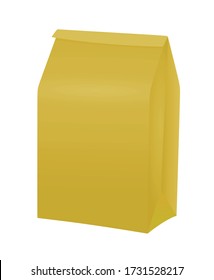 Paper bag template. vector illustration