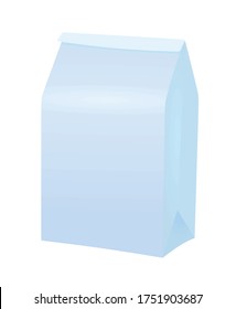 Paper bag template. vector illustration