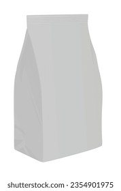 Paper bag template. vector illustration