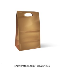 Paper bag. Vector eps 10