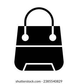Paper Bag Vector Glyph Icon For Personal And Commercial Use.
