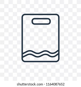 Paper bag vector icon isolated on transparent background, Paper bag logo concept