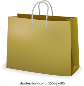Paper bag. Vector. Illustration.