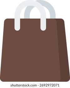 Ilustración vectorial de bolsas de papel, embalaje ecológico y concepto de compras al por menor, diseño de comercio sostenible