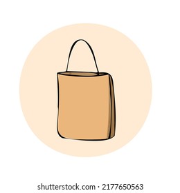 paper bag vector illustration icon