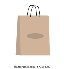 paper bag vector. Stickers. EPS8