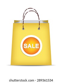 paper bag with white background 
