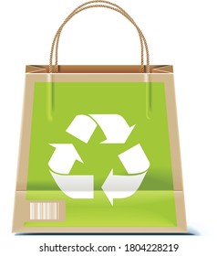 Paper bags isolated on white background 