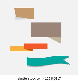 paper banner for design