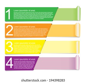 Paper Banner Design templates for your website. Vector EPS10 