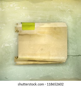 Paper banner, old-style vector