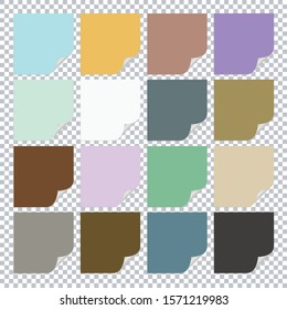 paper banner on transparent background