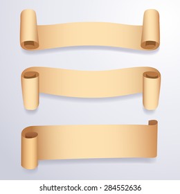 Paper Banner Set : Vector Illustration
