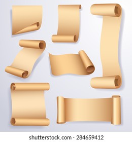 Paper Banner Set : Vector Illustration