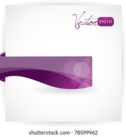 Paper banner, vector EPS10.
