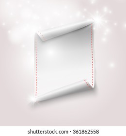  Paper banner . Vector illustration