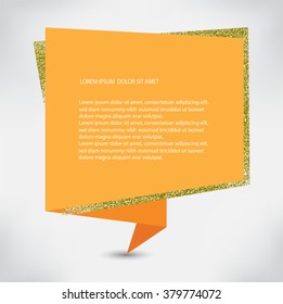 Paper banner. Vector illustration.