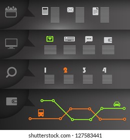 Paper banners template