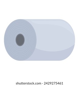 Paper big roll icon cartoon vector. Factory production. Press modern plant