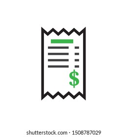 Paper bill graphic design template vector isolated