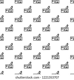 Paper bill money pattern seamless repeat background for any web design