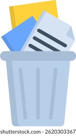 Ilustração plana do vetor do ícone da bandeja de papel