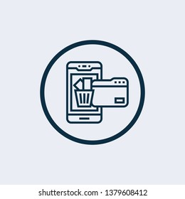 Paper bin icon isolated on white background. Paper bin icon in trendy design style. 