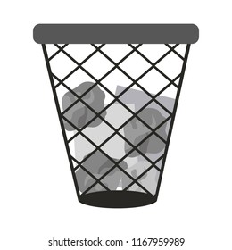 Paper bin isolated