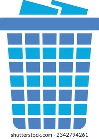 Paper Bin vector icon. Can be used for printing, mobile and web applications.