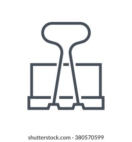 Paper binder icon suitable for info graphics, websites and print media and  interfaces. Line vector icon.