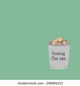 Paper in the bin(thinkking Bad idea)