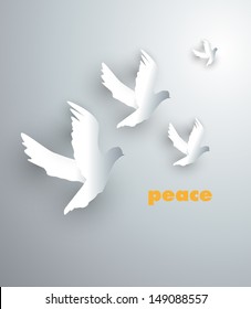 Paper birds peace