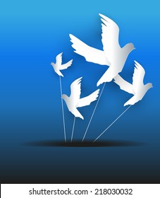 Paper birds peace