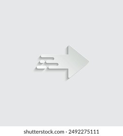 paper Black arrow icon. arrow sign