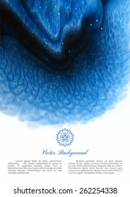 Paper Blank with Cornflower Texture
