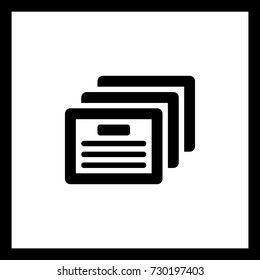 Paper blank minimal vector icon. Document flat line icon for websites and mobile minimalistic flat design.