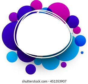 Fondo abstracto de papel azul y púrpura. Ilustración vectorial.