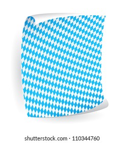 Paper board in bavarian colors