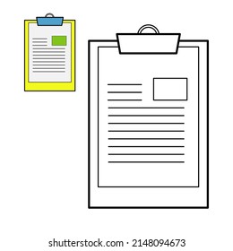 Paper board design for schoolchildren. suitable for children's coloring book
