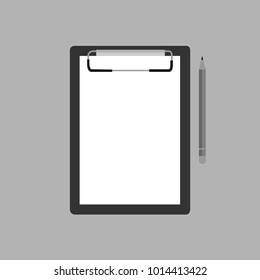 paper board and pencil.vector.