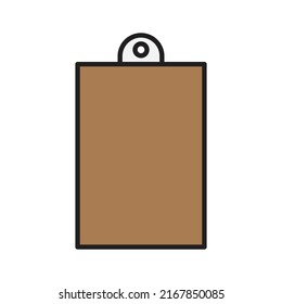 icono vectorial de tablero de papel para presentación de símbolos de sitio web