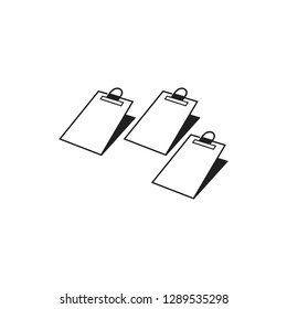 paper boards design icon vector